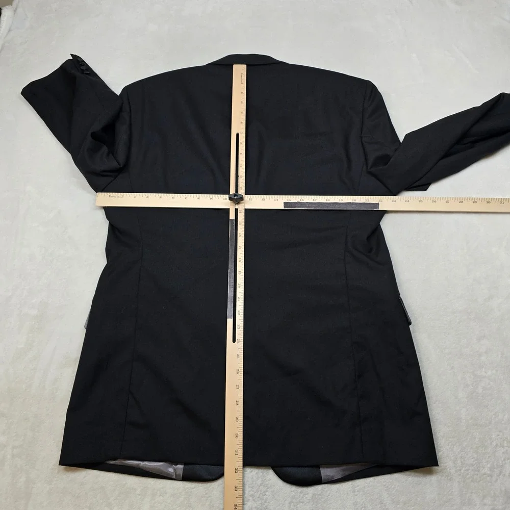 Stafford Tuxedo Suit Set Mens 44R 2 Piece Pants‎ 35x28 Black Jacket Formal Wear